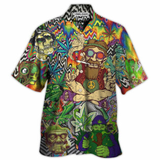 Hippie Feel Freedom From Smoking Cool Style - Hawaiian Shirt - Owl Ohh - Owl Ohh