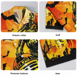 Starwars Halloween R2-D2 and C-3PO Appear - Hawaiian Shirt