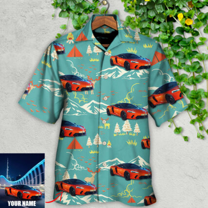 Car Driving On Mountain Custom Photo - Hawaiian Shirt - Owl Ohh for men and women, kids - Owl Ohh