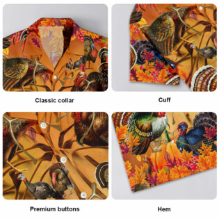 Turkey Happy Wishbone Thanksgiving - Hawaiian Shirt - Owl Ohh-Owl Ohh
