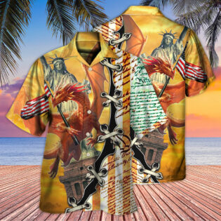 Dragon American Love Life So Cool - Hawaiian Shirt - Owl Ohh-Owl Ohh