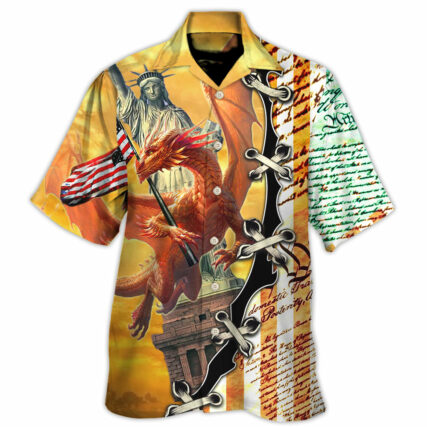 Dragon American Love Life So Cool - Hawaiian Shirt - Owl Ohh-Owl Ohh