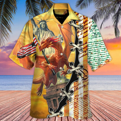 Dragon American Love Life So Cool - Hawaiian Shirt - Owl Ohh-Owl Ohh