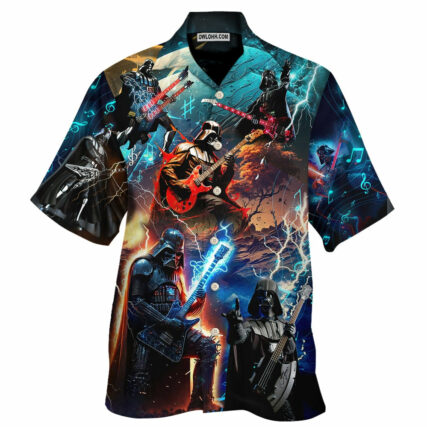 Starwars Darth Vader Playing Guitar - Hawaiian Shirt