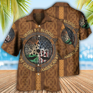 Irish By Blood Leather - Hawaiian Shirt - Owl Ohh - Owl Ohh