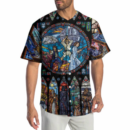 Star Wars Stained Glass - Baseball Jersey
