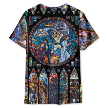 Star Wars Stained Glass - Unisex 3D T-shirt