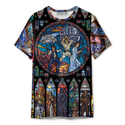 Star Wars Stained Glass - Unisex 3D T-shirt