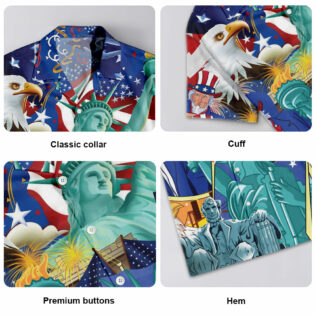 America Patriotism Is Voluntary - Hawaiian Shirt - Owl Ohh-Owl Ohh