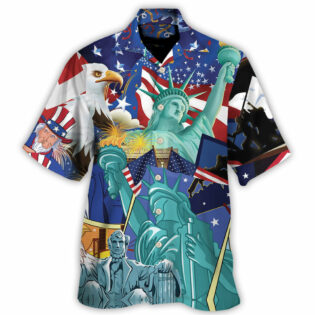 America Patriotism Is Voluntary - Hawaiian Shirt - Owl Ohh-Owl Ohh