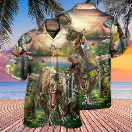 Dinosaur I Am Roarsome - Hawaiian Shirt - Owl Ohh-Owl Ohh