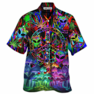Hippie Alien Peace Color Stunning - Hawaiian Shirt - Owl Ohh - Owl Ohh