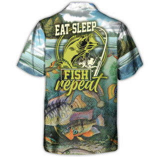 Fishing Eat Sleep Fish And Repeat - Hawaiian Shirt - Owl Ohh-Owl Ohh