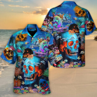 Skull Deep In The Ocean - Hawaiian Shirt - Owl Ohh-Owl Ohh