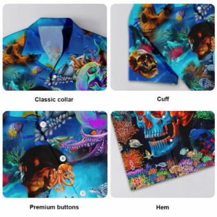 Skull Deep In The Ocean - Hawaiian Shirt - Owl Ohh-Owl Ohh
