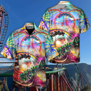 Park B&M Schwarzkopf And Wooden Coaster Crazy - Hawaiian Shirt - Owl Ohh-Owl Ohh
