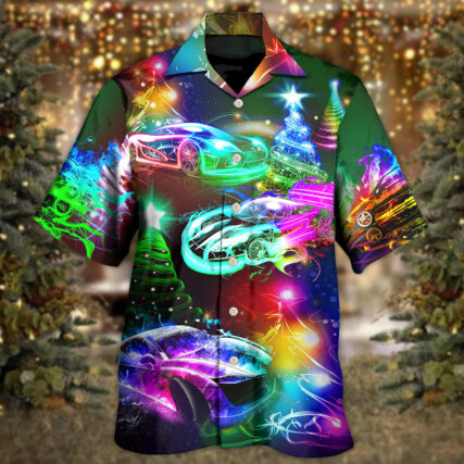 Car Racing Christmas Merry Everything Happy Always - Hawaiian Shirt - Owl Ohh - Owl Ohh