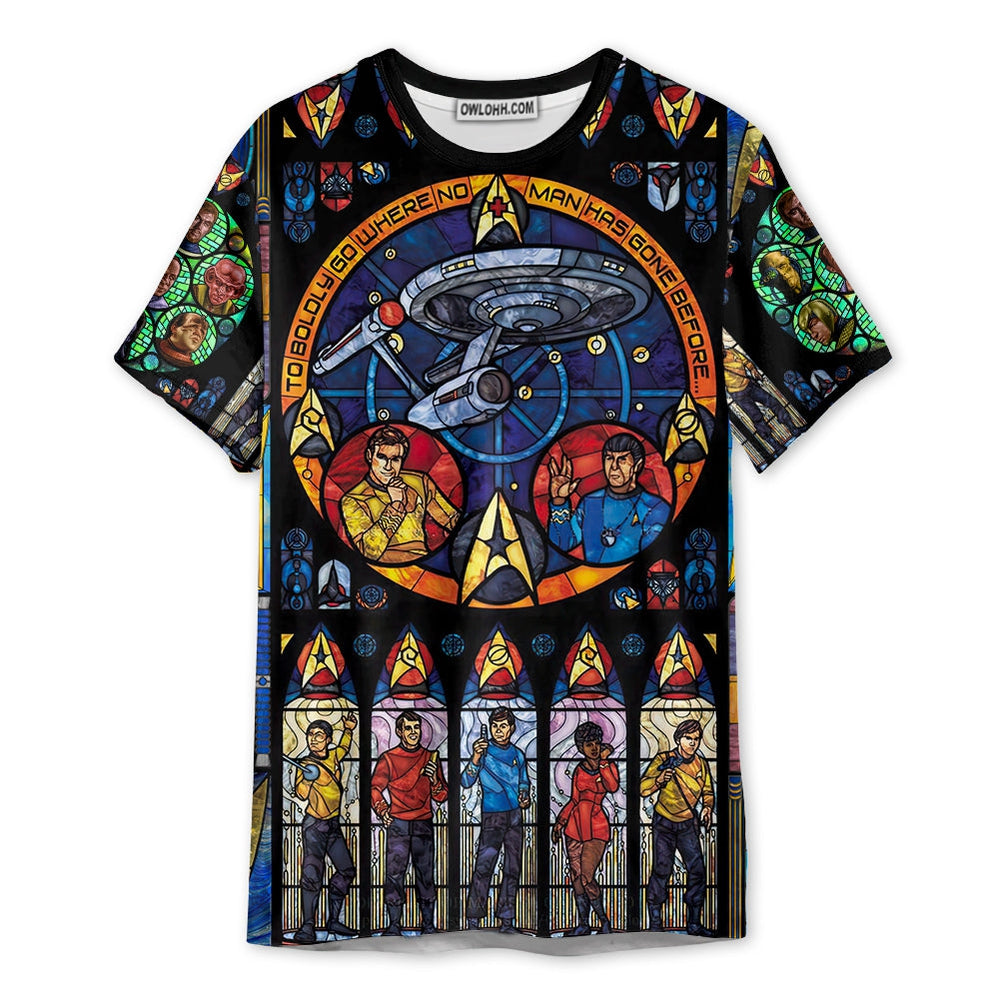 Star Trek Stained Glass - Unisex 3D T-shirt