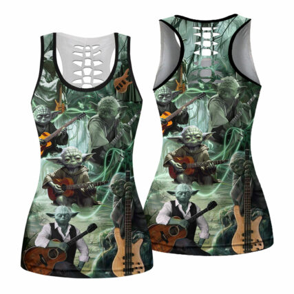 Star Wars Yoda Playing Guitar Fantastic - Tank Top Hollow