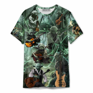 Star Wars Yoda Playing Guitar Fantastic - Unisex 3D T-shirt