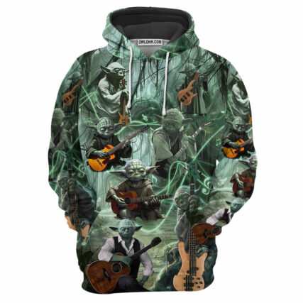 Star Wars Yoda Playing Guitar Fantastic - Hoodie