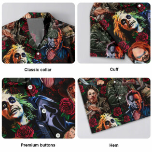 Halloween Horror Movie Scary Tropical Style - Hawaiian Shirt - Owl Ohh-Owl Ohh