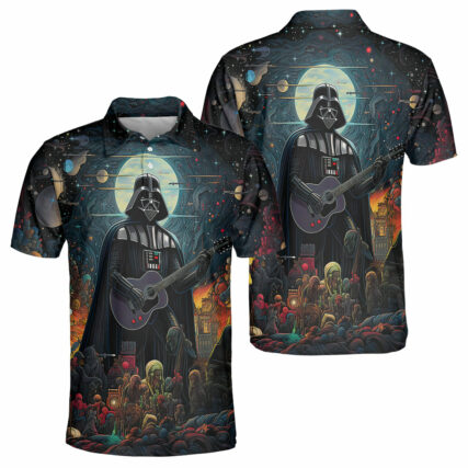 Star Wars Darth Vader Nobody Can Stop Me Playing Guitar - Polo Shirt