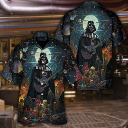 Star Wars Darth Vader Nobody Can Stop Me Playing Guitar - Hawaiian Shirt