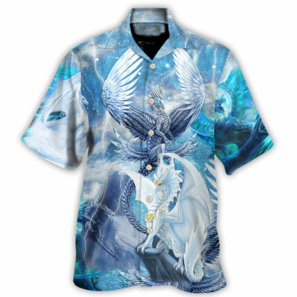 Dragon Snow Love Life Amazing Galaxy Sky - Hawaiian Shirt - Owl Ohh-Owl Ohh