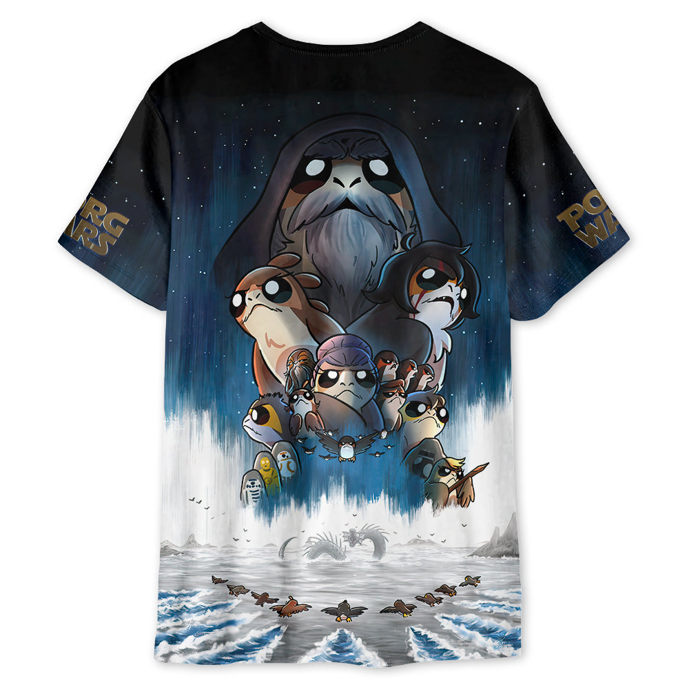 Star Wars We Must Say Our Goodbye To Our Porgs Friends - Unisex 3D T-shirt