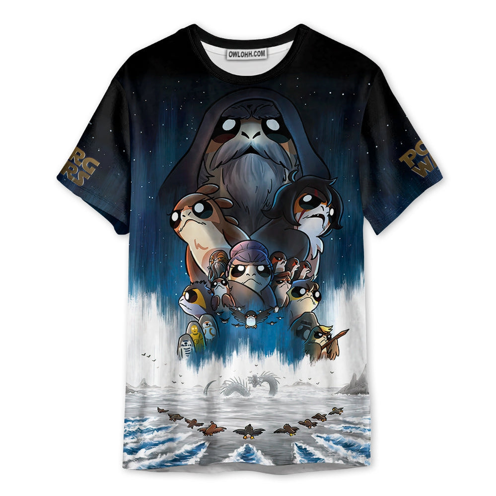 Star Wars We Must Say Our Goodbye To Our Porgs Friends - Unisex 3D T-shirt