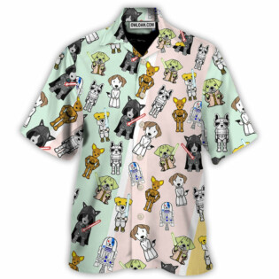 Cute Star Dogs - Hawaiian Shirt For Men, Women, Kids - Owl Ohh-Owl Ohh