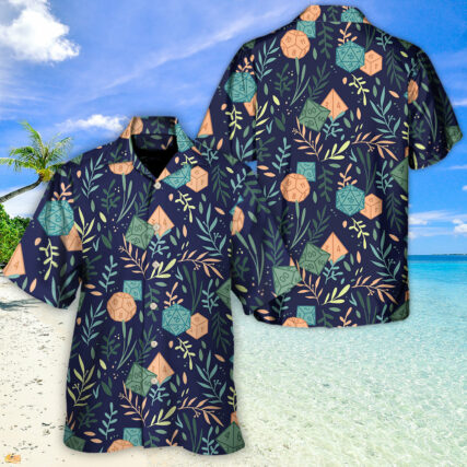 DnD Summer Dice Pattern - Hawaiian Shirt - Owl Ohh-Owl Ohh