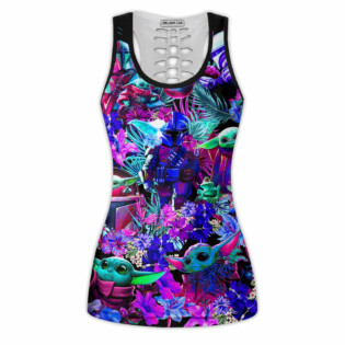 Special Star Wars Baby Yoda Synthwave - Tank Top Hollow