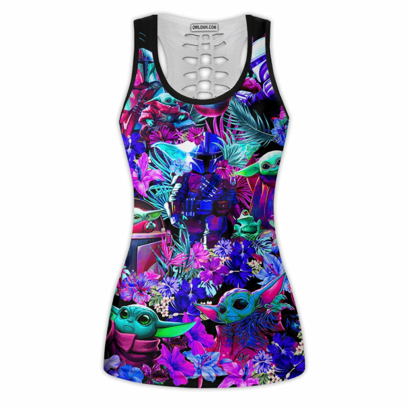 Special Star Wars Baby Yoda Synthwave - Tank Top Hollow