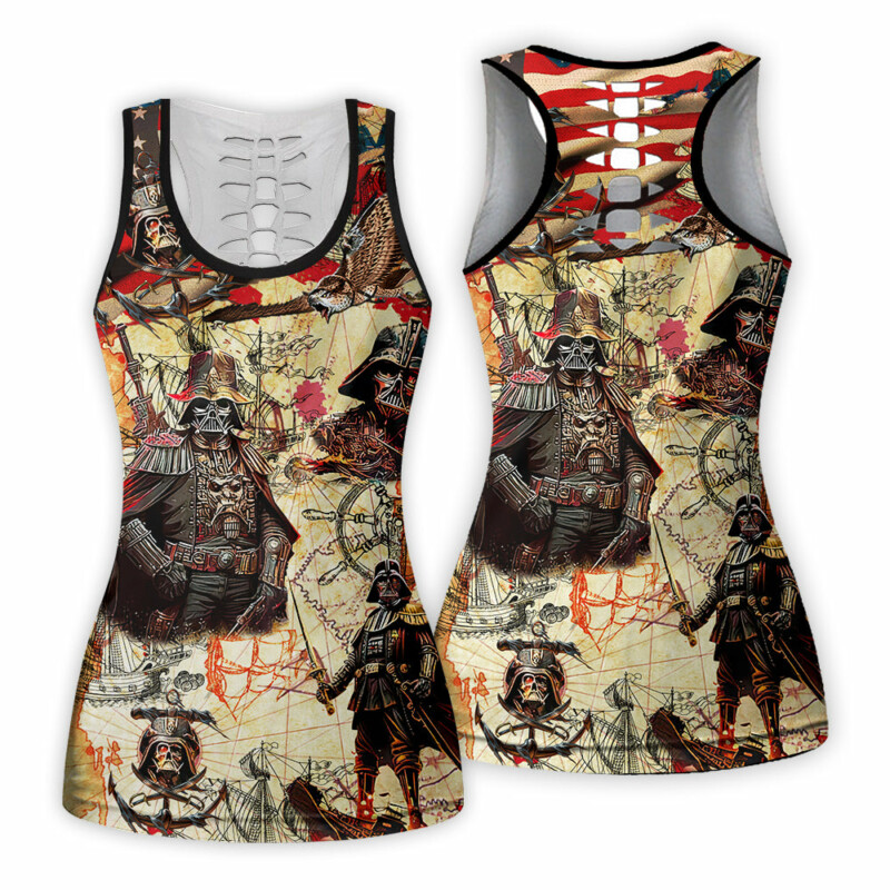 Independence Day Star Wars Darth Vader Pirates Home Is Where The Anchor Drops - Tank Top Hollow