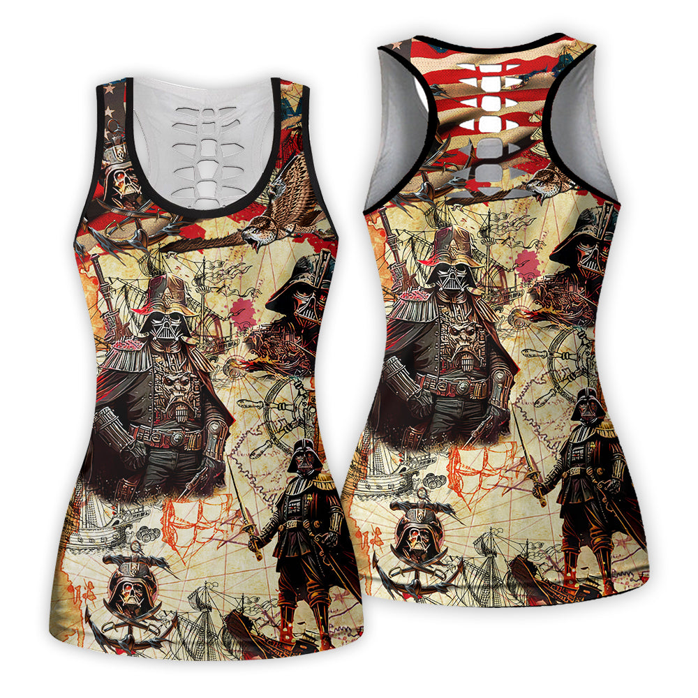 Independence Day Star Wars Darth Vader Pirates Home Is Where The Anchor Drops - Tank Top Hollow - Owl Ohh