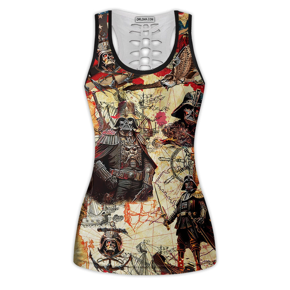 Independence Day Star Wars Darth Vader Pirates Home Is Where The Anchor Drops - Tank Top Hollow - Owl Ohh