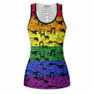 3D S.T And Faces LGBT Pride Month - Tank Top Hollow - Owl Ohh-Owl Ohh