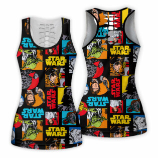 Star Wars Pattern Colorful - Tank Top Hollow
