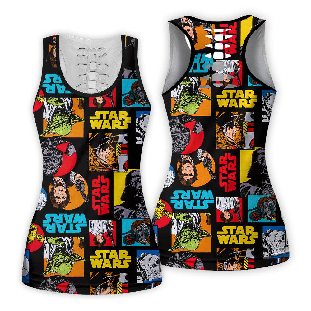 Star Wars Pattern Colorful - Tank Top Hollow