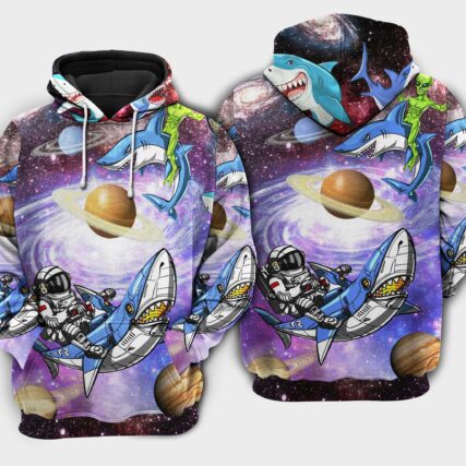 Shark Alien Space Limited Edition - Hoodie - HOOD