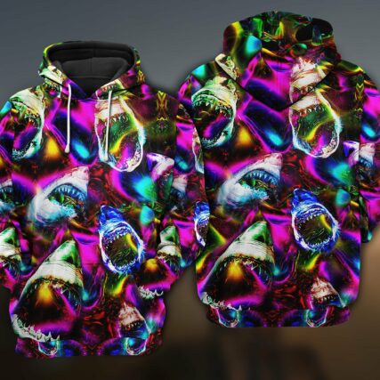 Shark Angry Loves Color Limited Edition - Hoodie - HOOD