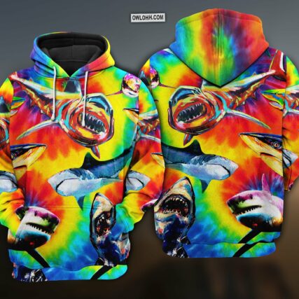 Shark Rainbow Style Limited Edition- Hoodie - HOOD01MIN171021