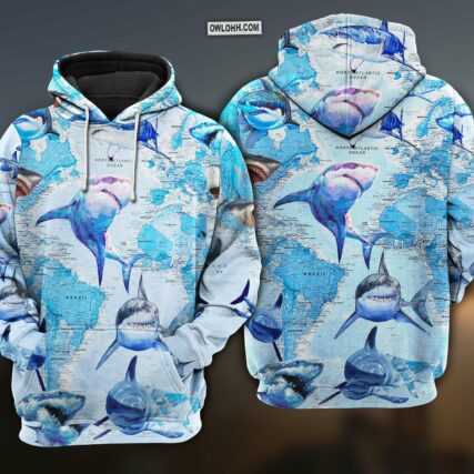 Shark love Earth - Hoodie - HOOD02MIN230921