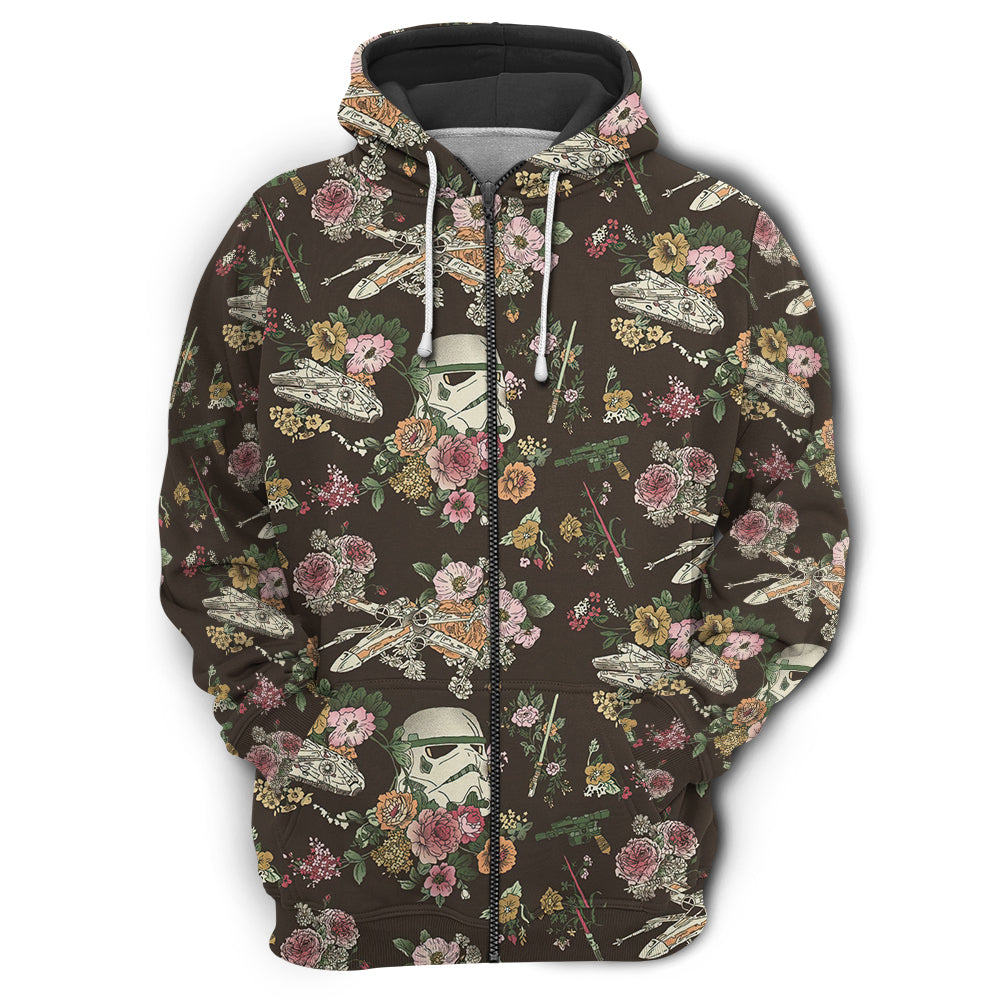 SW Stormtrooper Flower Vintage - Hoodie