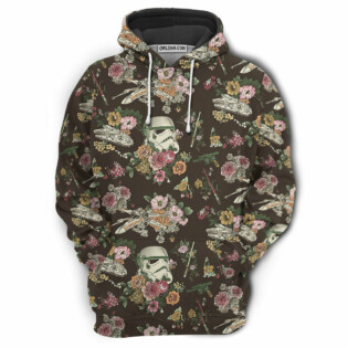 SW Stormtrooper Flower Vintage - Hoodie
