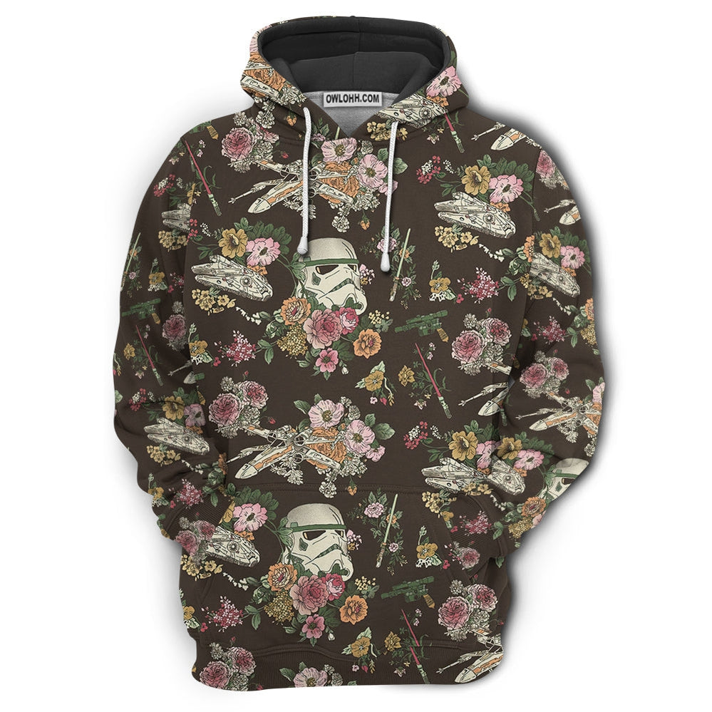 SW Stormtrooper Flower Vintage - Hoodie
