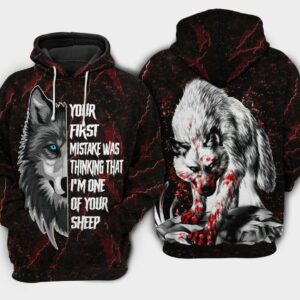 Wolf your first - Hoodie - HOOD05MIN030921