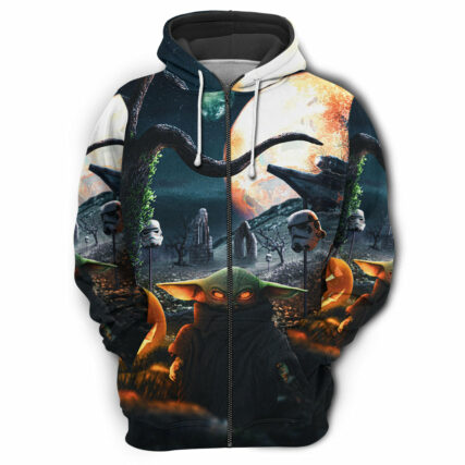 Starwars Halloween Baby Yoda Let Go Baby - Hoodie